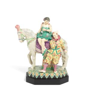 Charles Vyse - \'Circus\': A Chelsea Pottery Group, introduced 1933
