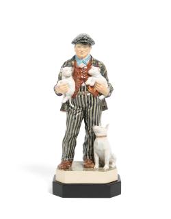 Charles Vyse - \'Club Row, Sunday Morning\': A Chelsea Pottery Model, introduced 1937