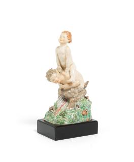 Charles Vyse - \'Leap Frog\': A Chelsea Pottery Figure, introduced 1924