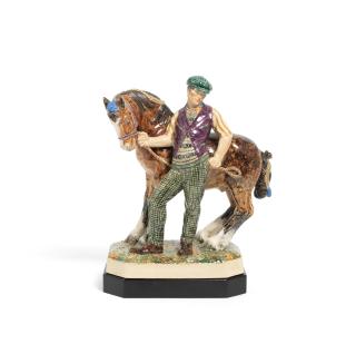 Charles Vyse - \'The Horse Fair\': A Chelsea Pottery Model, introduced in 1934