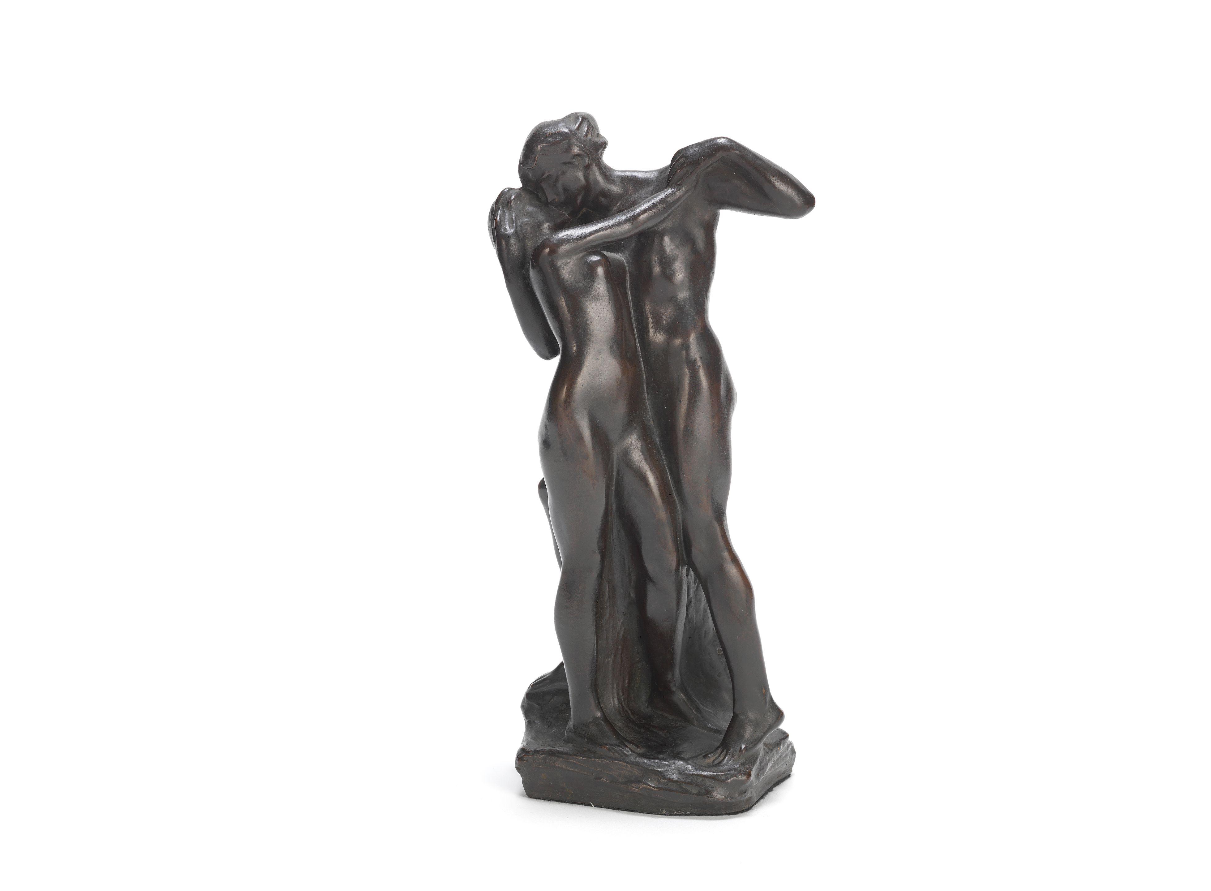 Charles Vyse - \'The Kiss\': A Patinated Bronze Figural Group, Circa 1913