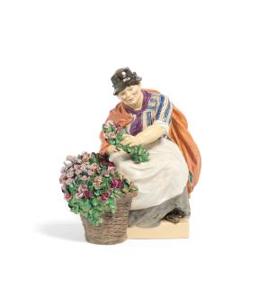 Charles Vyse - \'The Picadilly Rose Woman\': A Chelsea Pottery Model introduced 1922