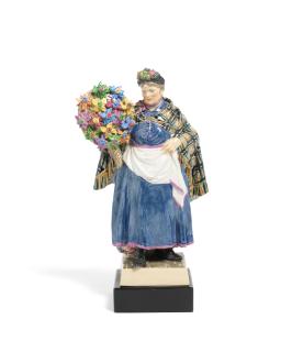 Charles Vyse - \'The Windmill Woman\': A Chelsea Pottery Model, introduced 1924