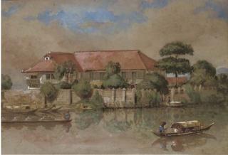 Charles W. Andrews - A House On The Rio Pasig, Manila