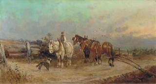 Charles W. Oswald - Salvaging a wreck; and A rest by the wayside