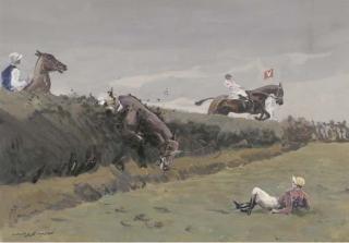 Charles Walter Simpson, R.I., R.O.I, - Aintree: Taking Valentines