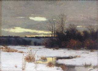 Charles Warren Eaton - A winter landscape