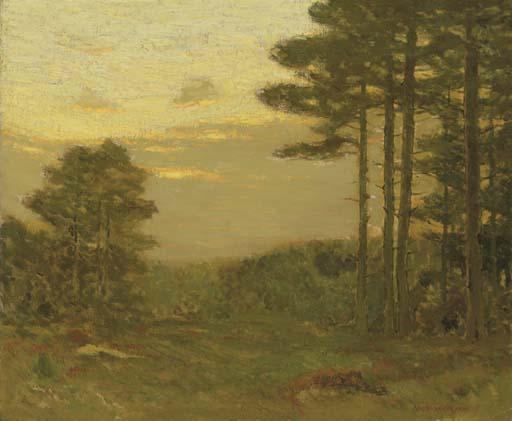 Charles Warren Eaton - Pine Trees at Dusk