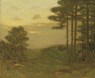 Charles Warren Eaton - Pine Trees at Dusk