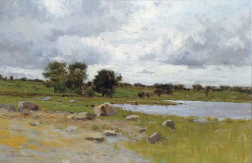 Charles Warren Eaton - View of a lake under cloudy skies