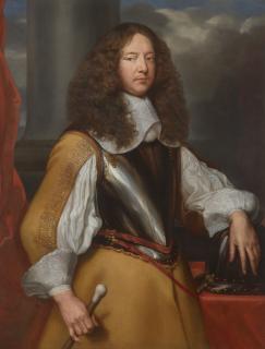 Charles Wautier - Portrait of a gentleman, three-quarter-length, in a cuirass with one arm resting on a helmet