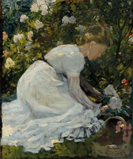 Charles Wellington Furse, A.R.A. - Gathering flowers