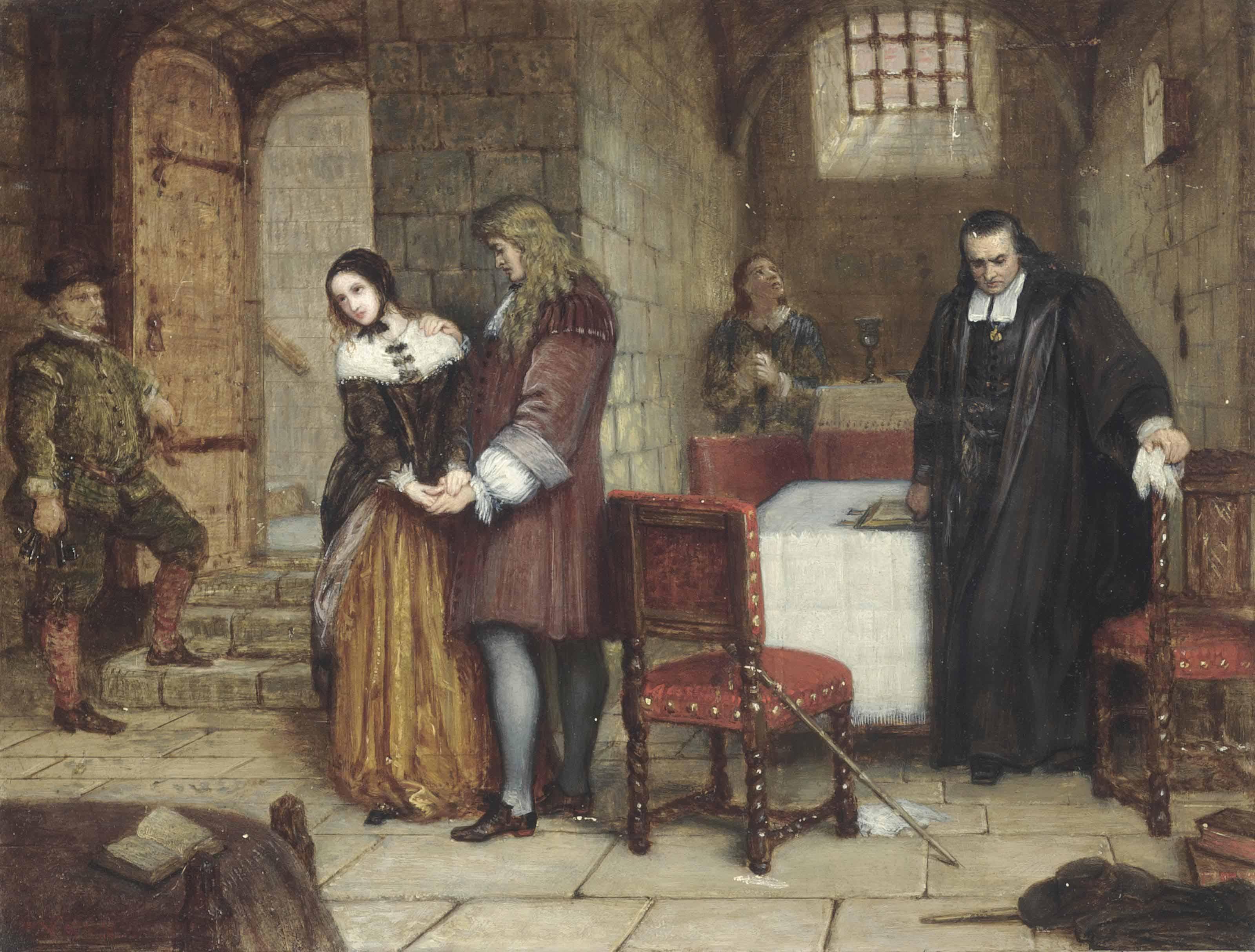 Charles West Cope, R.A. - The Parting Of Lord And Lady William Russell (1683)