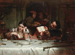 Charles West Cope - \'Taming the Shrew\': \