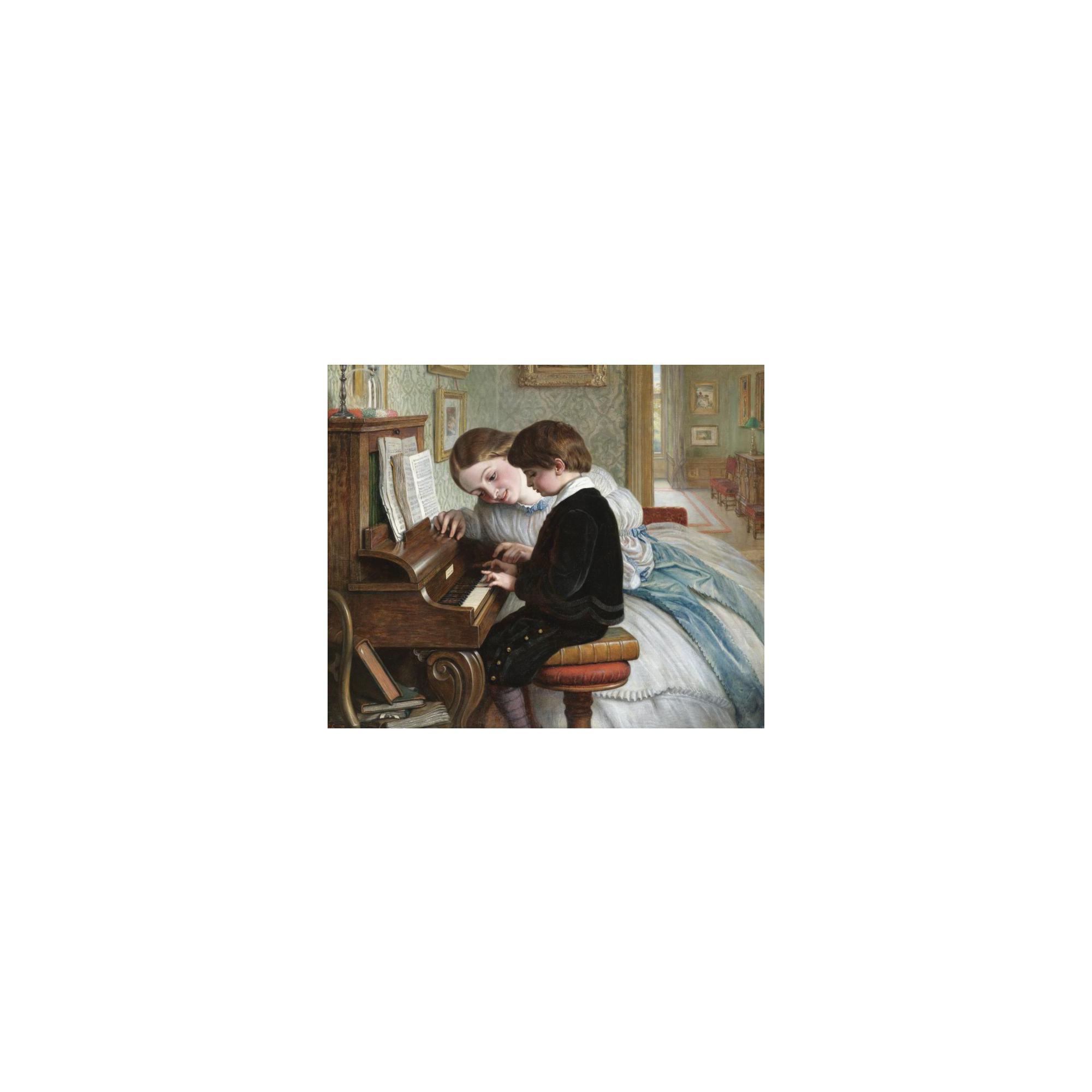 Charles West Cope - The First Music Lesson