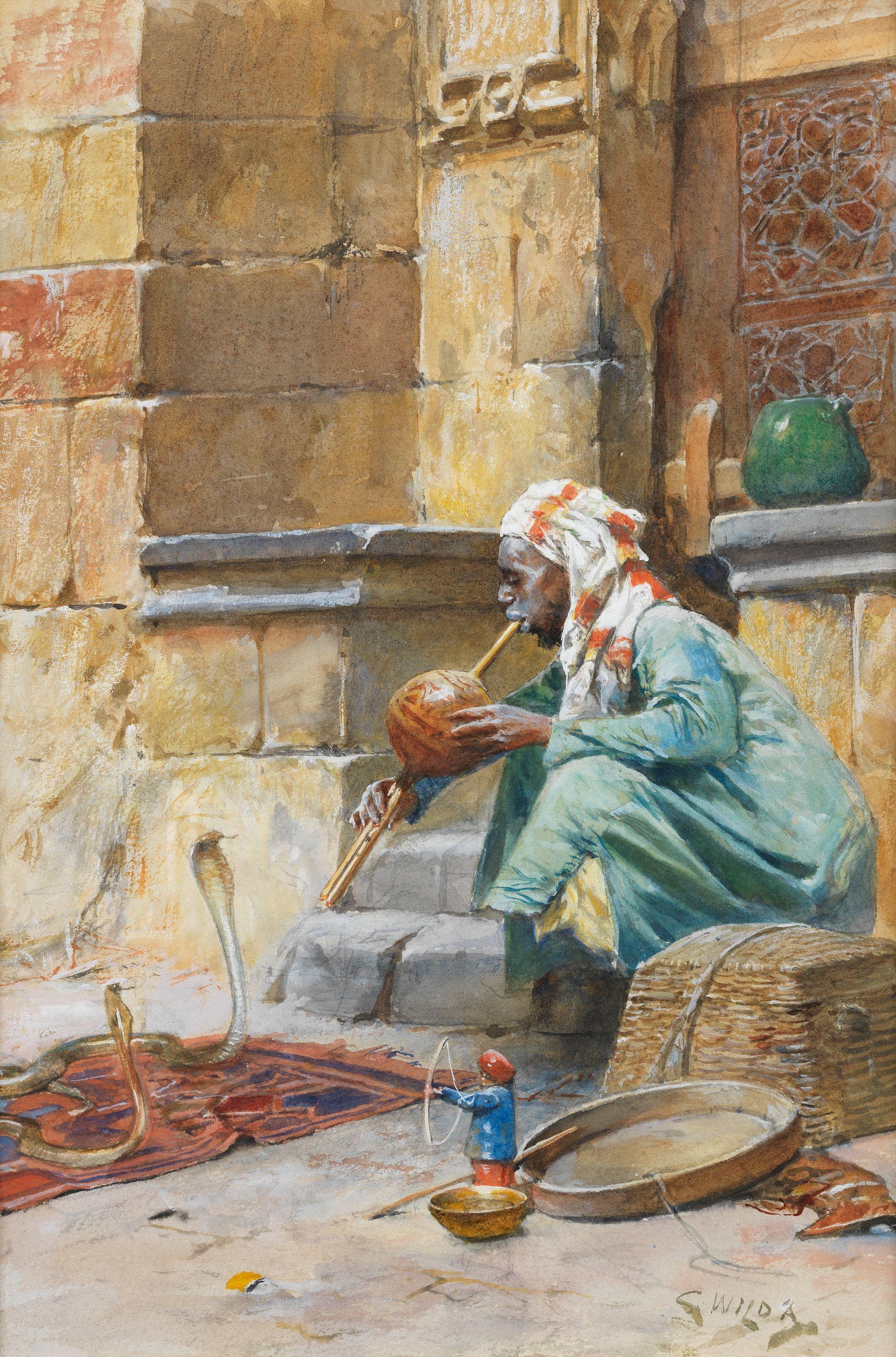 Charles Wilda - The snake charmer