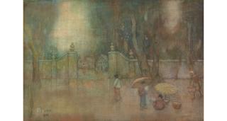 Charles William Bartlett - A Village in Java