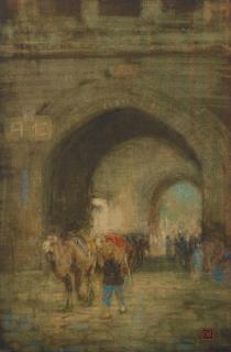Charles William Bartlett - Camel at the Gateway, Peking