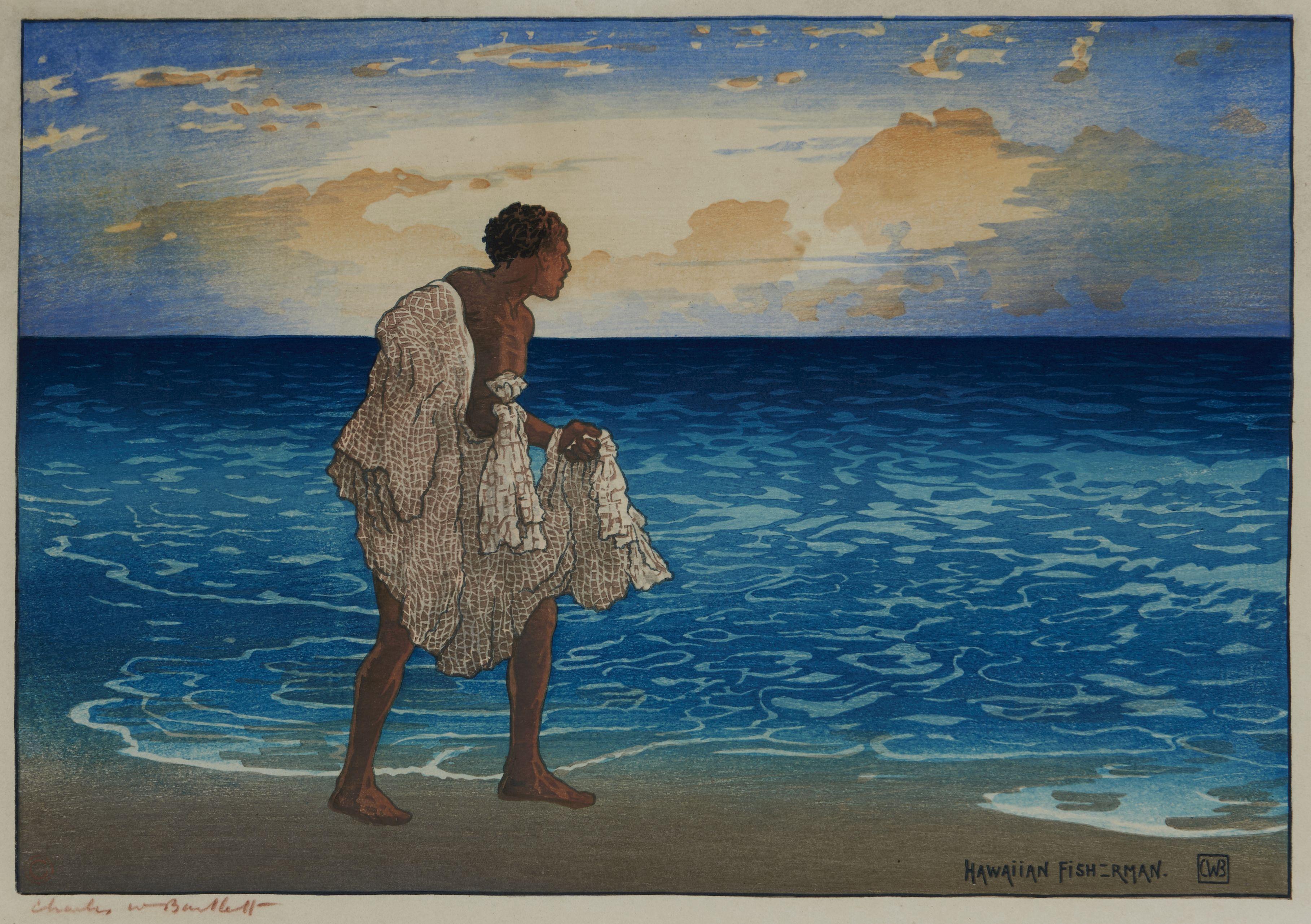 Charles William Bartlett - Hawaiian Fisherman, c. 1919