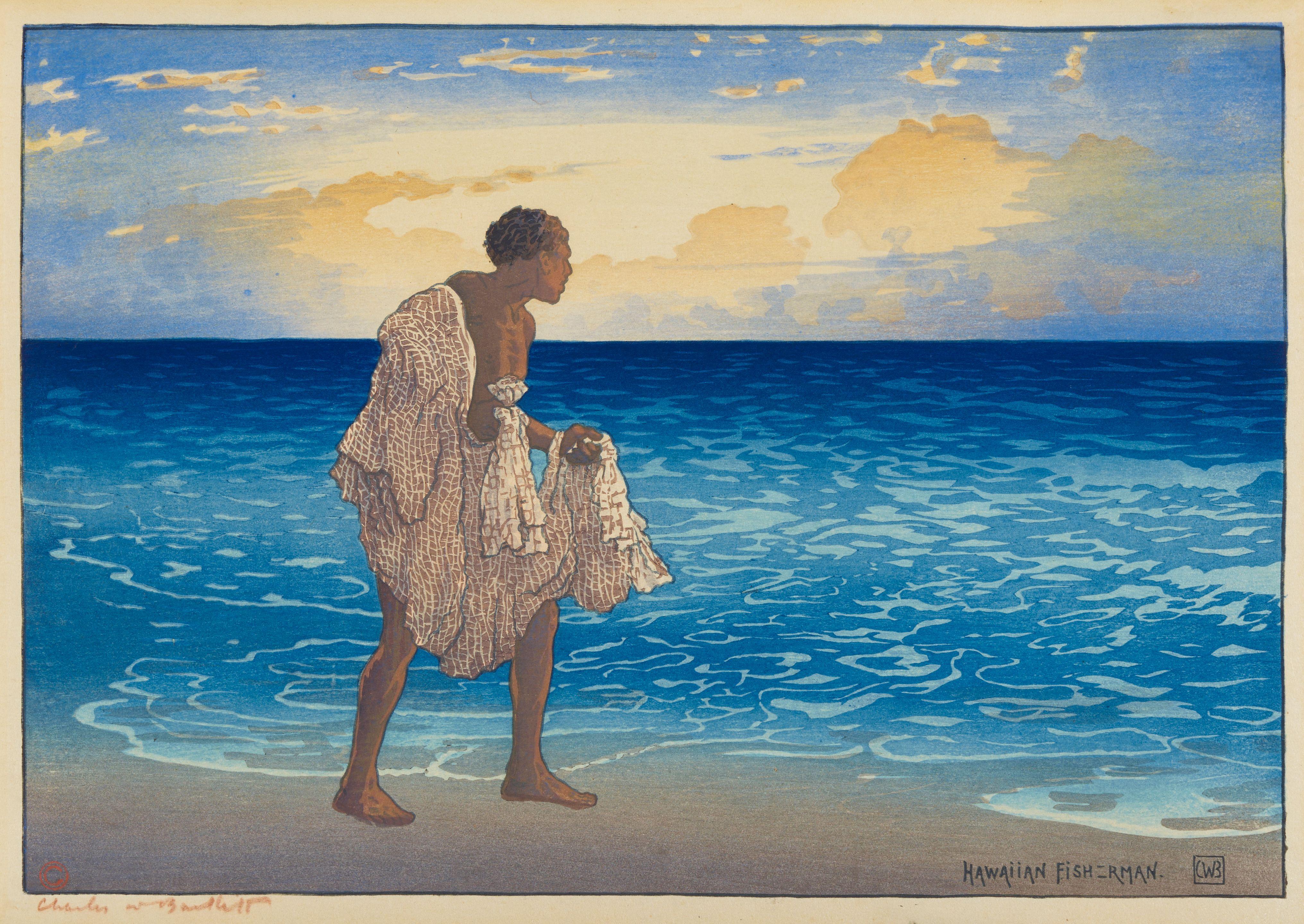 Charles William Bartlett - Hawaiian Fisherman
