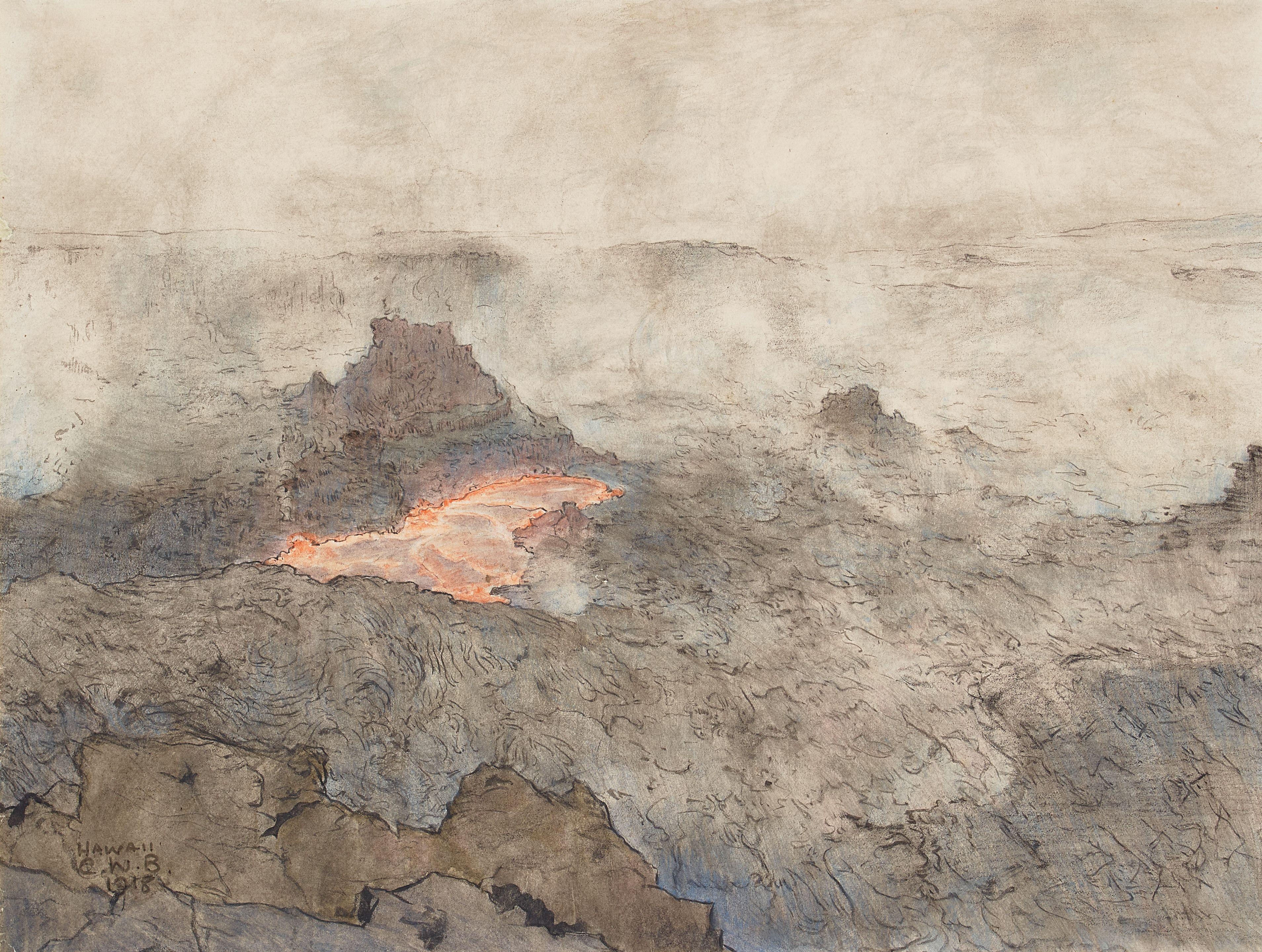 Charles William Bartlett - Kīlauea Crater