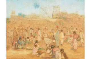 Charles William Bartlett - Market Day, Madura