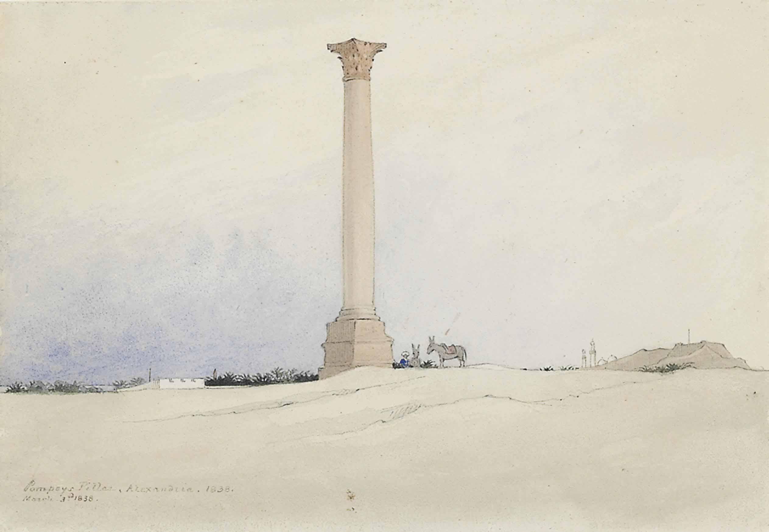 Charles William Day - Pompeys Pillar, Alexandria