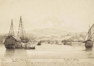 Charles William Meredith van de Velde - View Of The City Of Koepang (Timor), Indonesia