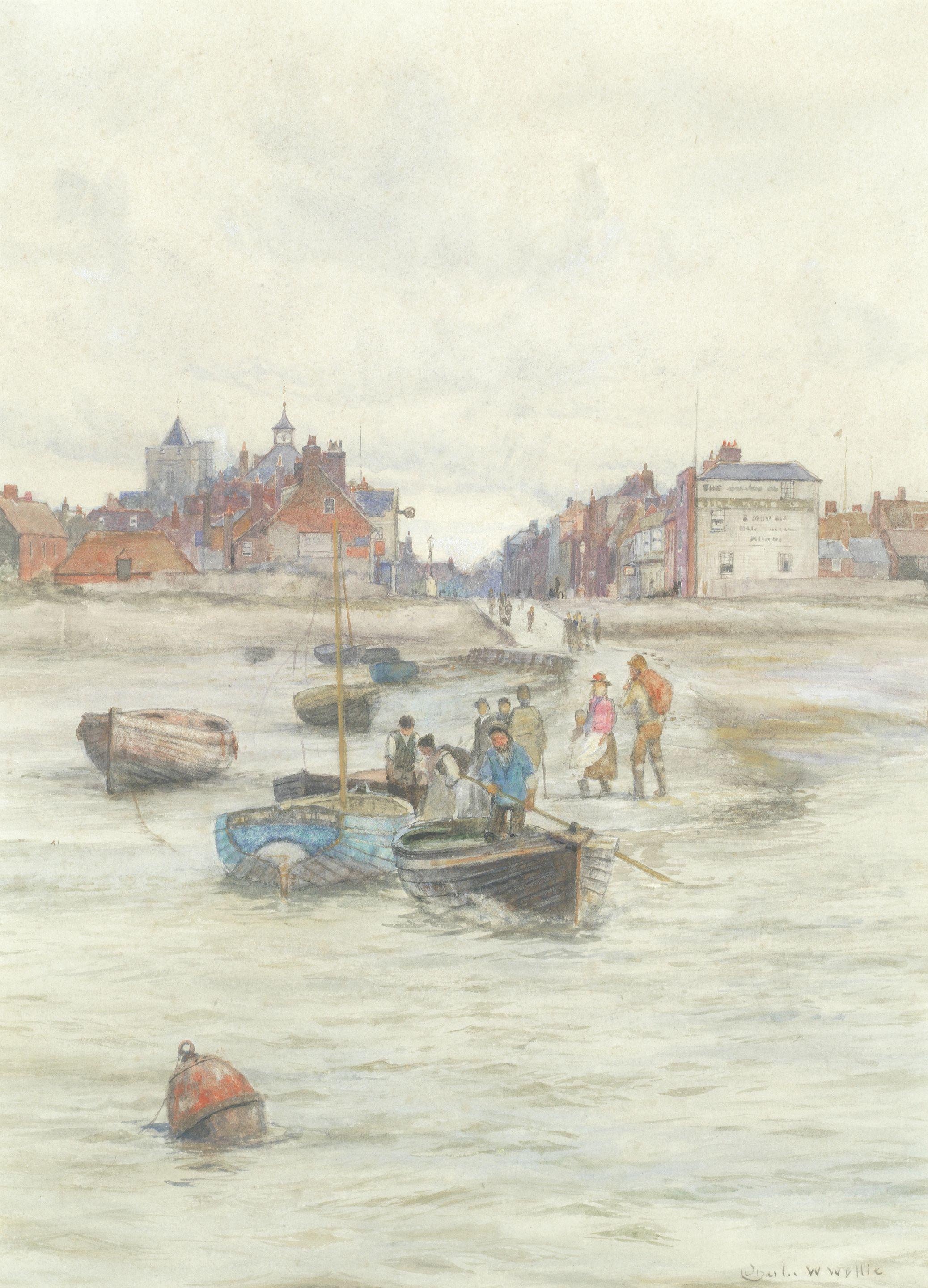 Charles William Wyllie, R.B.A. - Leaving the shore