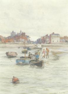 Charles William Wyllie, R.B.A. - Leaving the shore