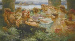 Charles William Wyllie - On The Way To The Festival