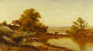 Charles Wilson Knapp - Cattle Watering