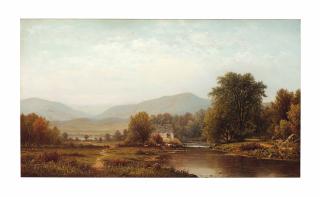 Charles Wilson Knapp - Cows at Water\'s Edge