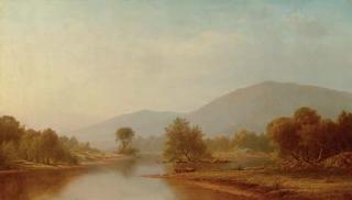 Charles Wilson Knapp - Landscape with Cattle Watering