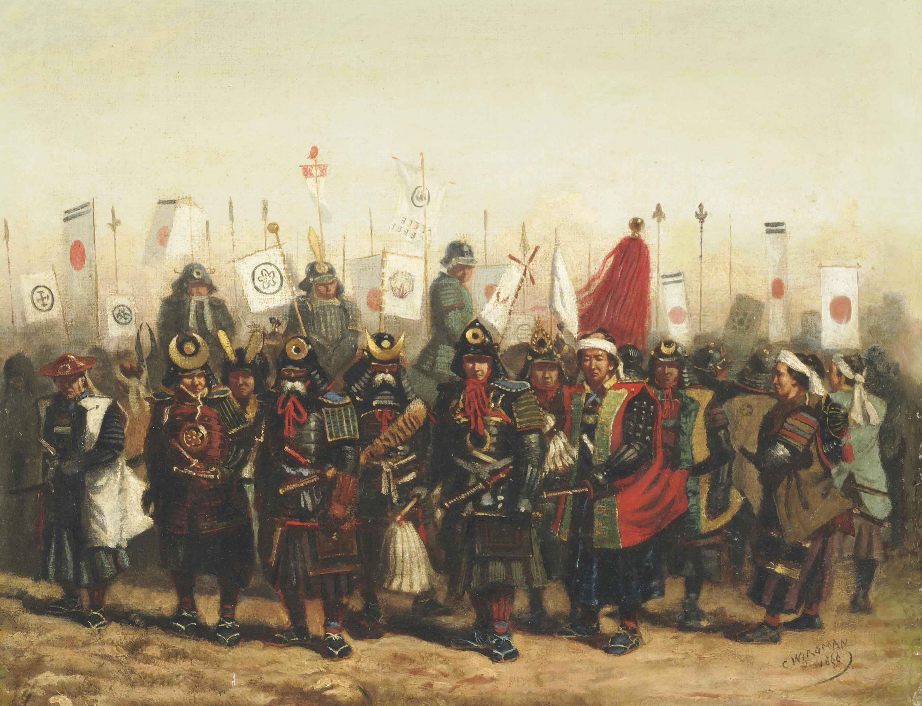 Charles Wirgman - Japanese Warriors