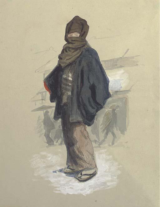 Charles Wirgman - Winter Dress, Japan; And A Japanese Family Taking Tea