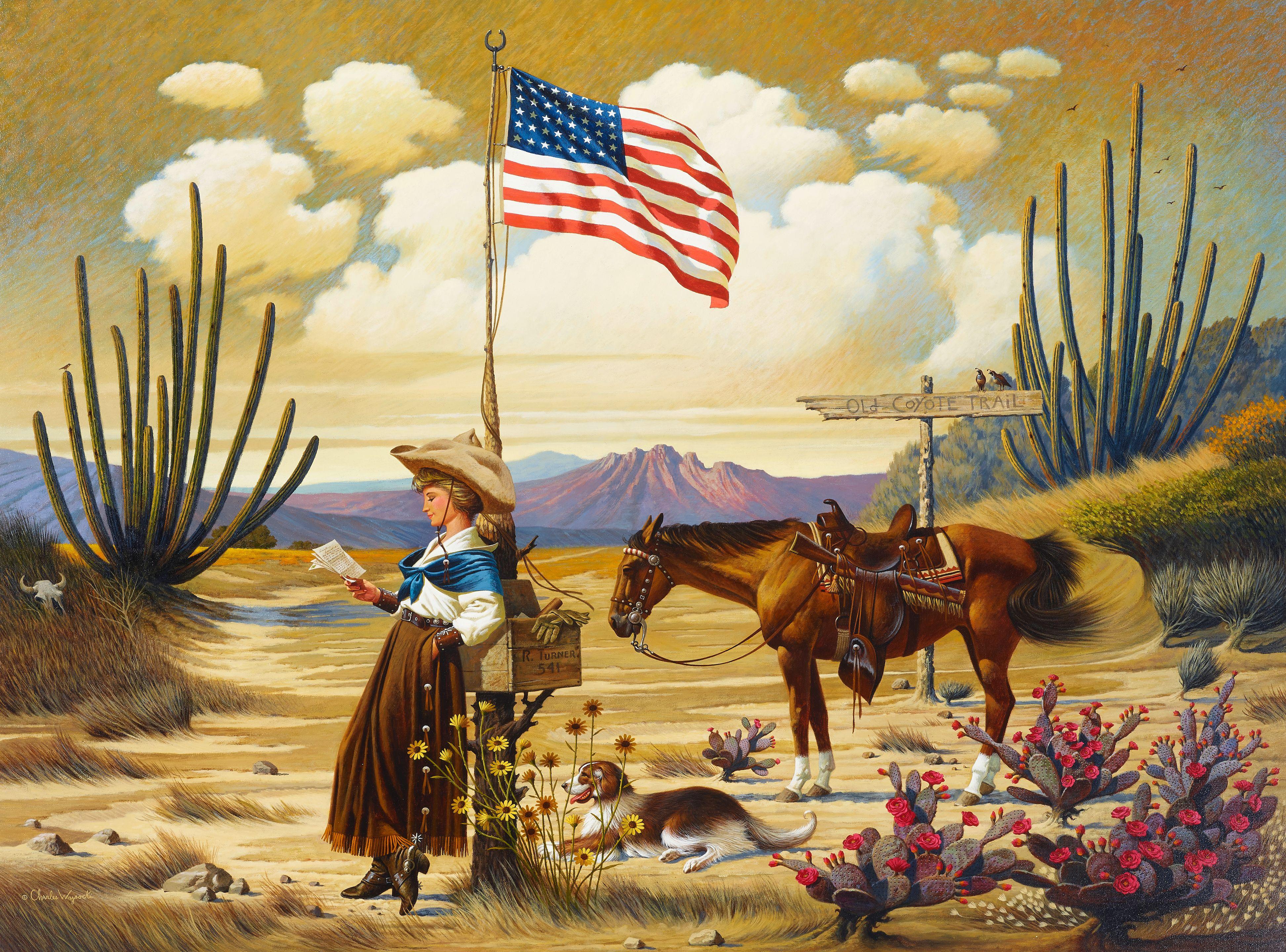 Charles Wysocki - Love Letter from Laramie