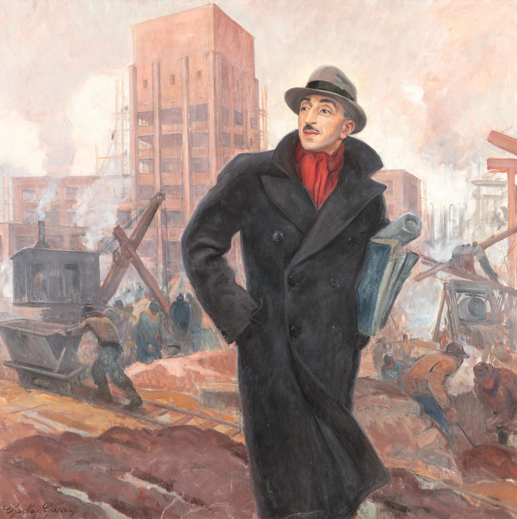 Charley Garry - Portrait Of Architect Léon Joseph Madeline (1891-1977)