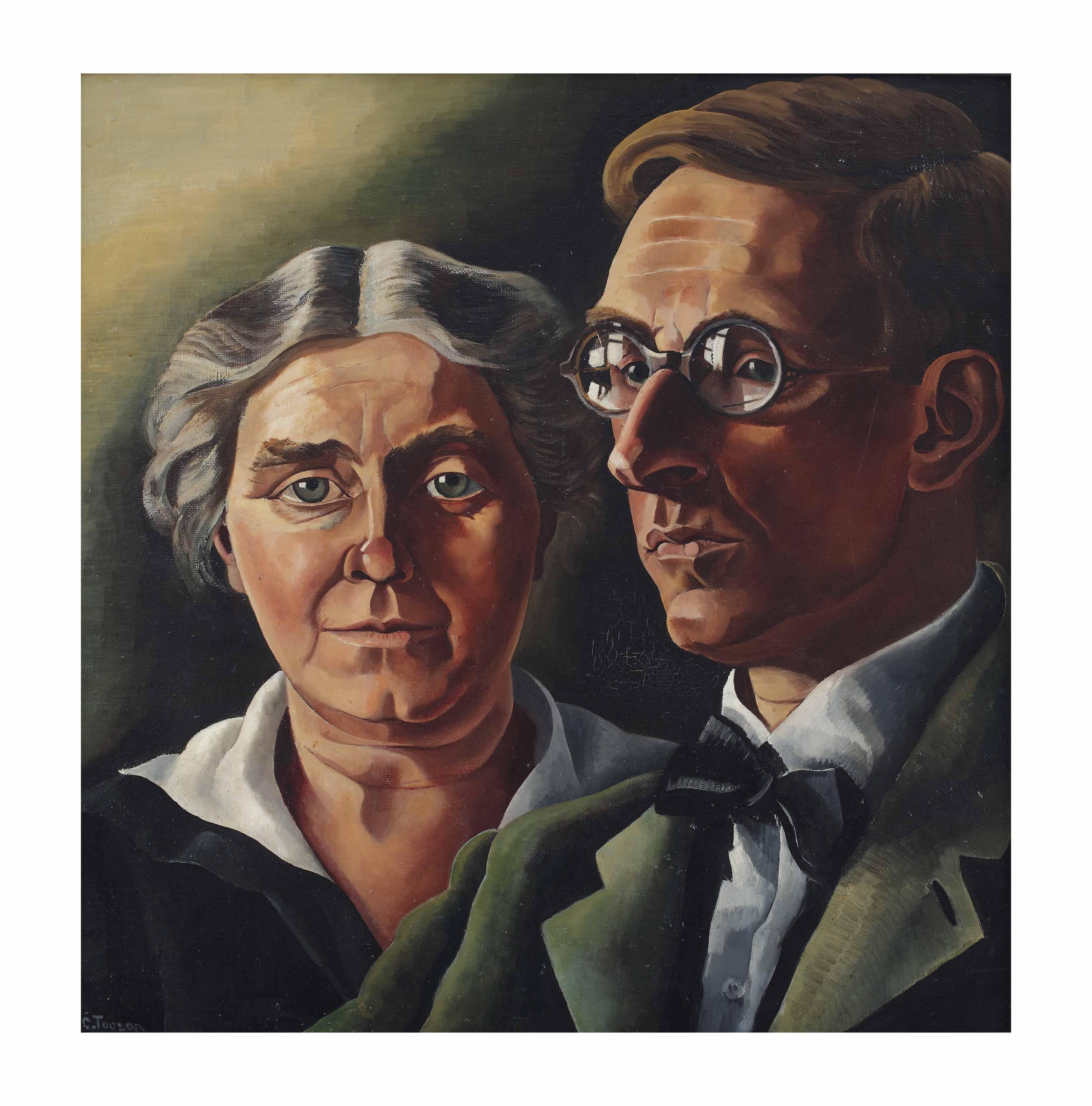 Charley Toorop - De schilder Jacob Nieweg en zijn vrouw Neine