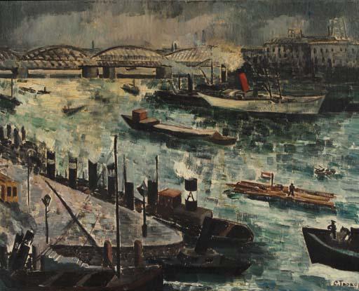 Charley Toorop - Maasgezicht Bij Avond, Rotterdam