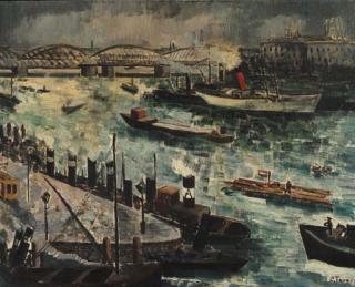 Charley Toorop - Maasgezicht Bij Avond, Rotterdam