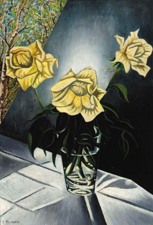 Charley Toorop - Rozen In Glas - Roses In A Glass