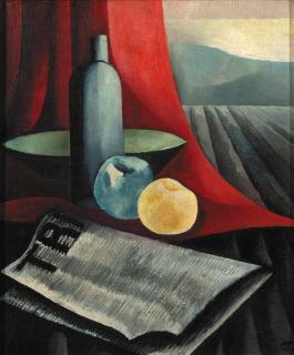Charley Toorop - Still life with newspaper