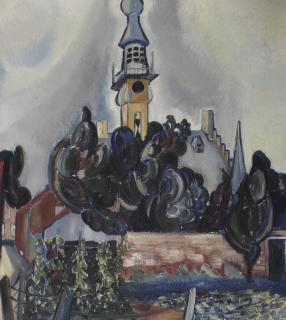 Charley Toorop - View of the city hall of Veere