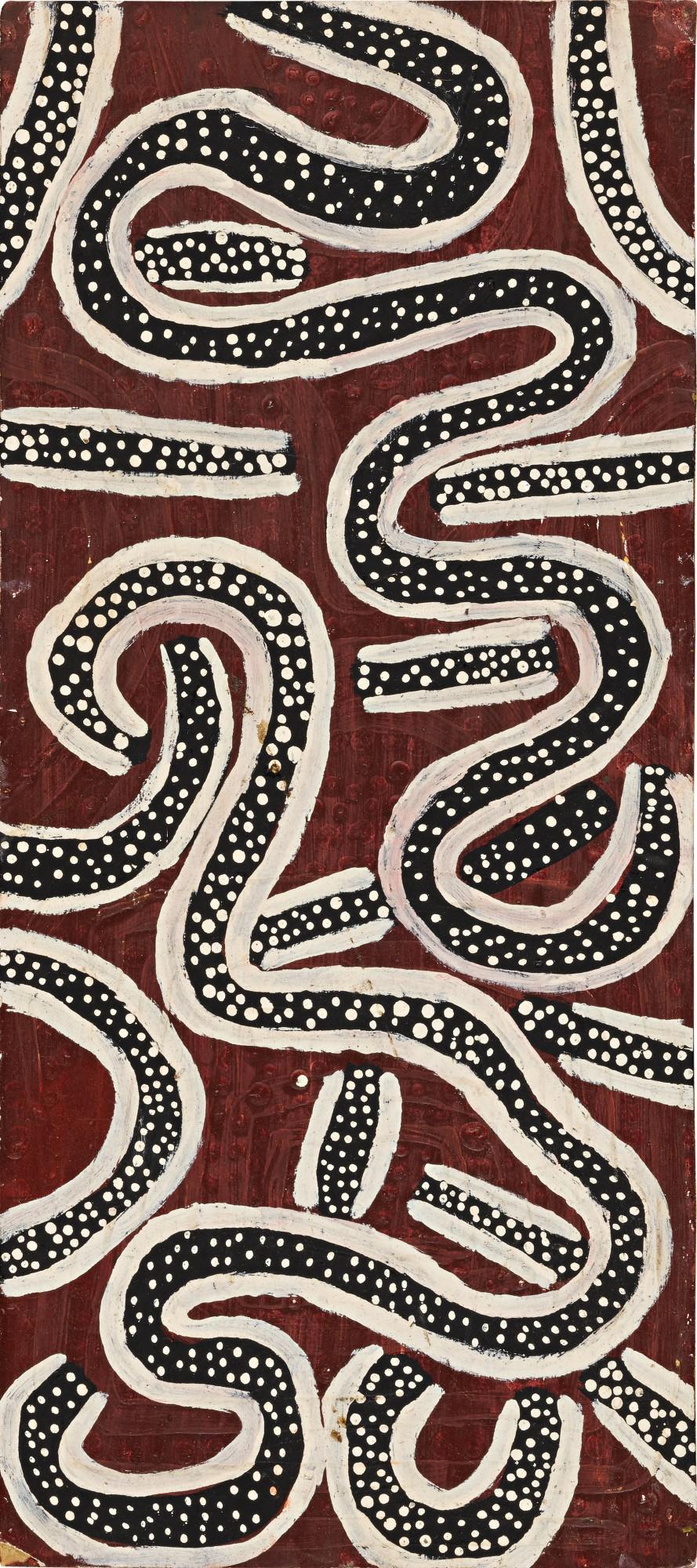 Charlie Tawara Tjungurrayi - SNAKE DREAMING, VERSION 2, 1971