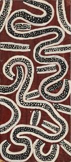 Charlie Tawara Tjungurrayi - SNAKE DREAMING, VERSION 2, 1971