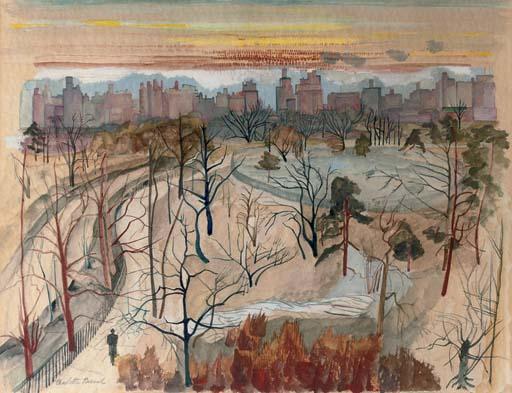Charlotte Berend-Corinth - A view of Central Park, New York