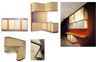 Charlotte Perriand - An Ash, Plywood, Formica, Pine, Aluminum And Steel Kitchen, 1949-50