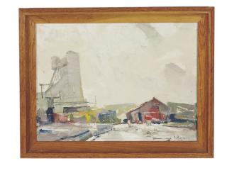 Chauncey Foster Ryder - Industrial Winter landscape