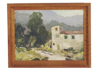 Chauncey Foster Ryder - White house in a green lush landscape